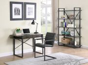 Writing desk in weathered elm / antique black main photo