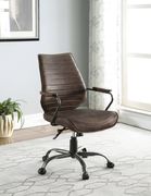 Office chair in antique brown top grain leather main photo