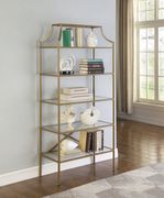 CS393 Bookcase in art deco style / glass / gold