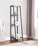 Industrial-style ladder bookcase