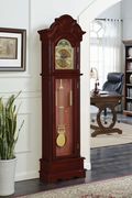 Traditional brown red grandfather clock main photo