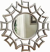 Transitional silver accent mirror main photo