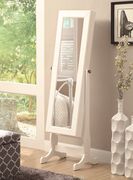 Casual white jewelry cheval mirror