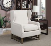 CS490 Traditional cream accent chair
