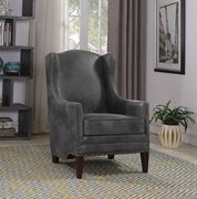 Traditional grey and cappuccino accent chair main photo