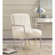 Sheepskin accent modern chair main photo