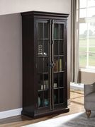 Tall cabinet in cappuccino / glass doors main photo