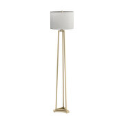 Metal base in a gold finish floor lamp main photo