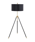CS255 Black & gold base floor lamp