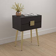 Modern accent table finished in cappuccino main photo
