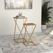 Nesting table in mango wood / antique gold main photo