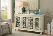 Traditional antique white accent cabinet main photo