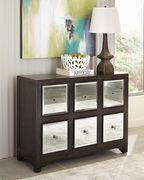 Transitional rustic brown accent cabinet main photo