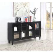 Dark gray french style accent cabinet