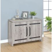 Gray driftwood rustic style accent cabinet