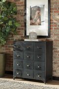 Industrial black accent cabinet main photo