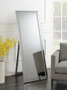 Silver standing cheval mirror