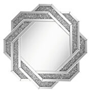 Wall mirror with braided frame dark crystal main photo
