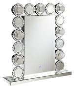 Rectangular table mirror with led lighting main photo