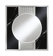 Black marble wall mirror main photo