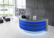 White / gray modular office reception furniture main photo