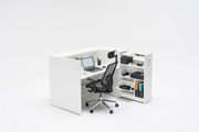 White / gray modular office reception furniture extras main photo