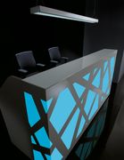 White / Glass modular office reception furniture main photo