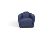 Contemporary chair in blue ocean fabric main photo