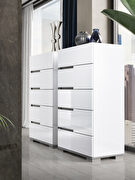 Gloss white European stylish chest