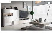 White high-gloss Spain-made TV-unit / wall-unit main photo