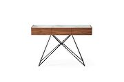 Stylish natural wood finish display / hall table / console table main photo