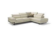 Adjustable headrests contemporary sectional w/ 1 power recliner main photo
