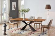 Natural wood finish table w/ extension main photo