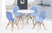 Contemporary round white casual table main photo