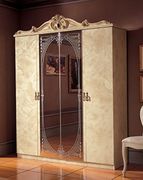 Barocco (Ivory) Classical style ivory 4dr wardrobe