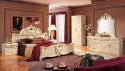 Classical style ivory bedroom set main photo