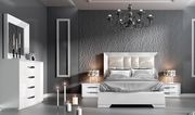 Carmen (White) White high-gloss lacquer Spain-made king bedroom