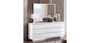 White high gloss modern dresser
