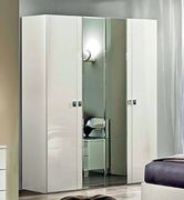 White high gloss modern 4dr wardrobe