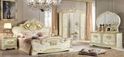 Classical style Italian bedroom in ivory wood main photo