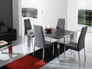 European ultra-modern gray dining table main photo