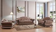 Beige fabric classical touch tufted sofa main photo