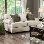 Beige transitional casual style loveseat main photo