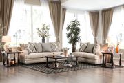 US-made chenille fabric transitional style sofa main photo