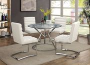 Glass top modern dining table main photo