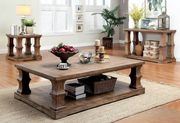 Solid wood coffee table in natural wood finish main photo