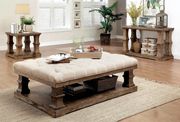 Solid wood coffee table in natural wood finish main photo