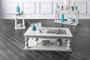 Rustic style antique white coffee table main photo