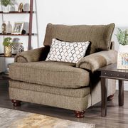 Light brown woven fabric US-made chair main photo