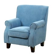 Blue upholstered kids chair main photo